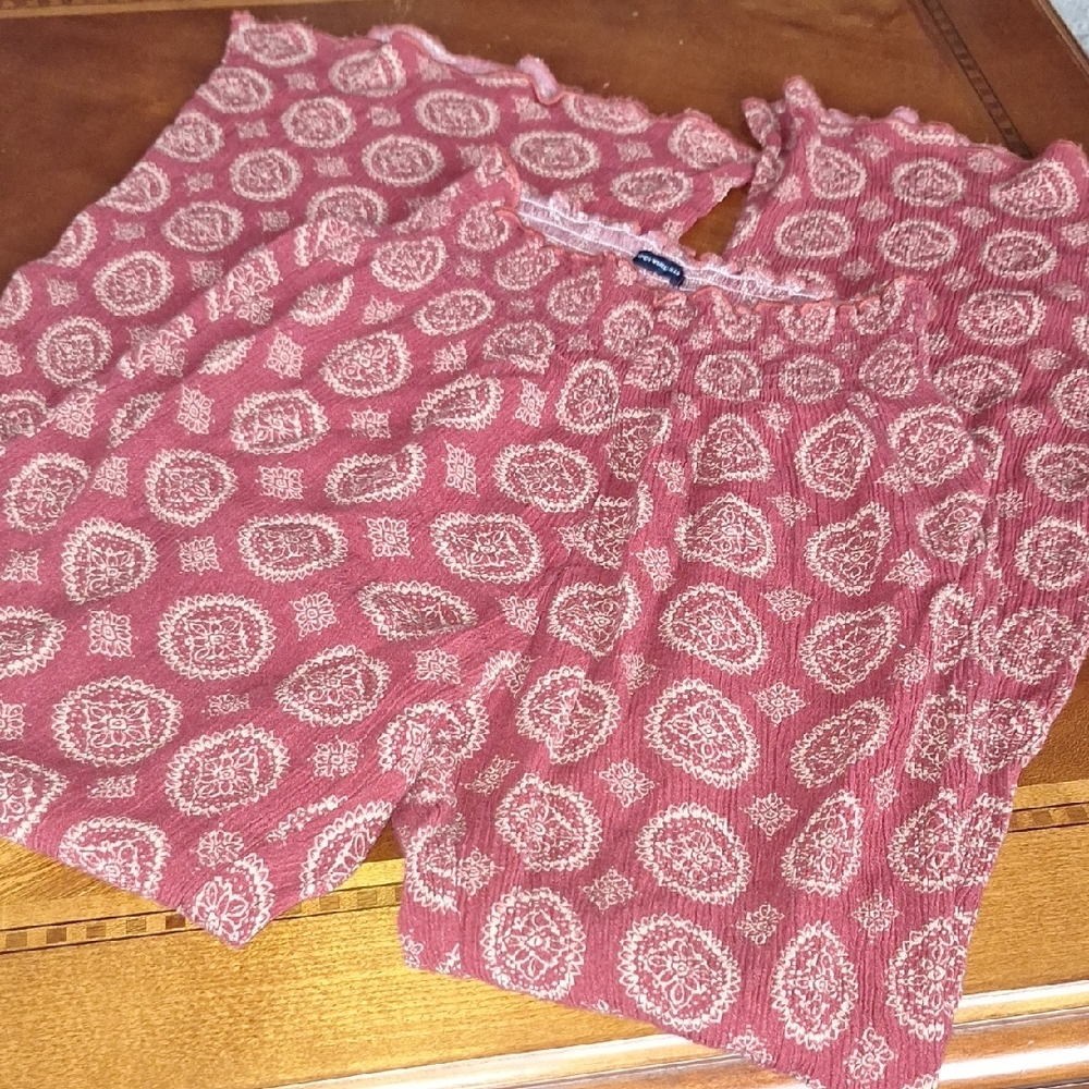 Pink Patterned Shorts